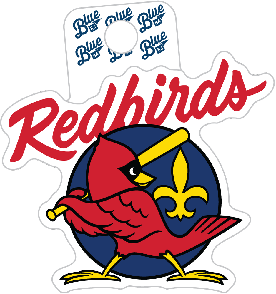 Louisville Bats Redbirds Blue 84 Stickers