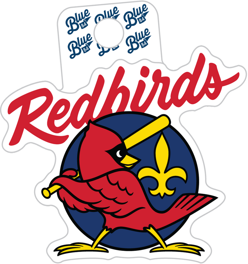Louisville Bats Redbirds Blue 84 Stickers