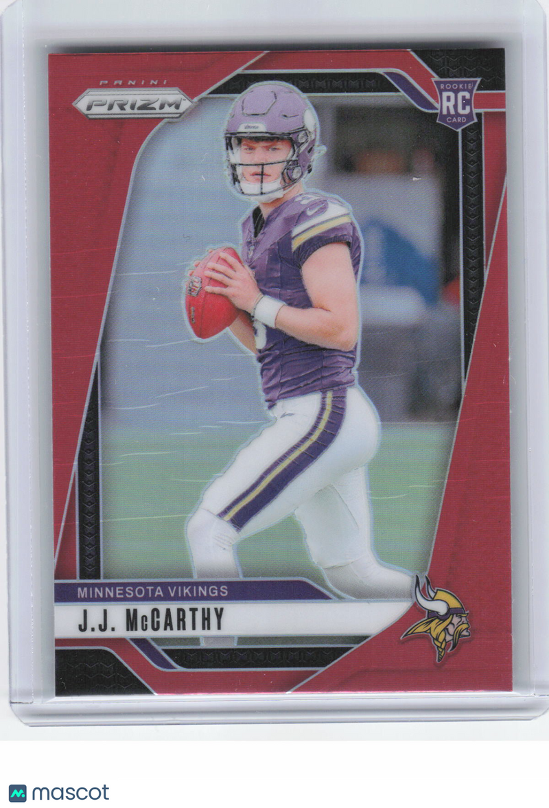 J.J. McCarthy 2024 Panini Prizm #400 Red SSP
