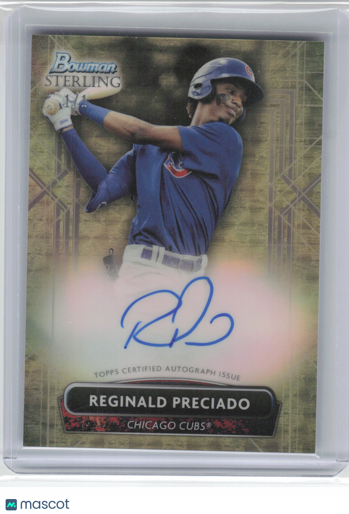Reginald Preciado 2022 Bowman Sterling #PA-RP 1/1