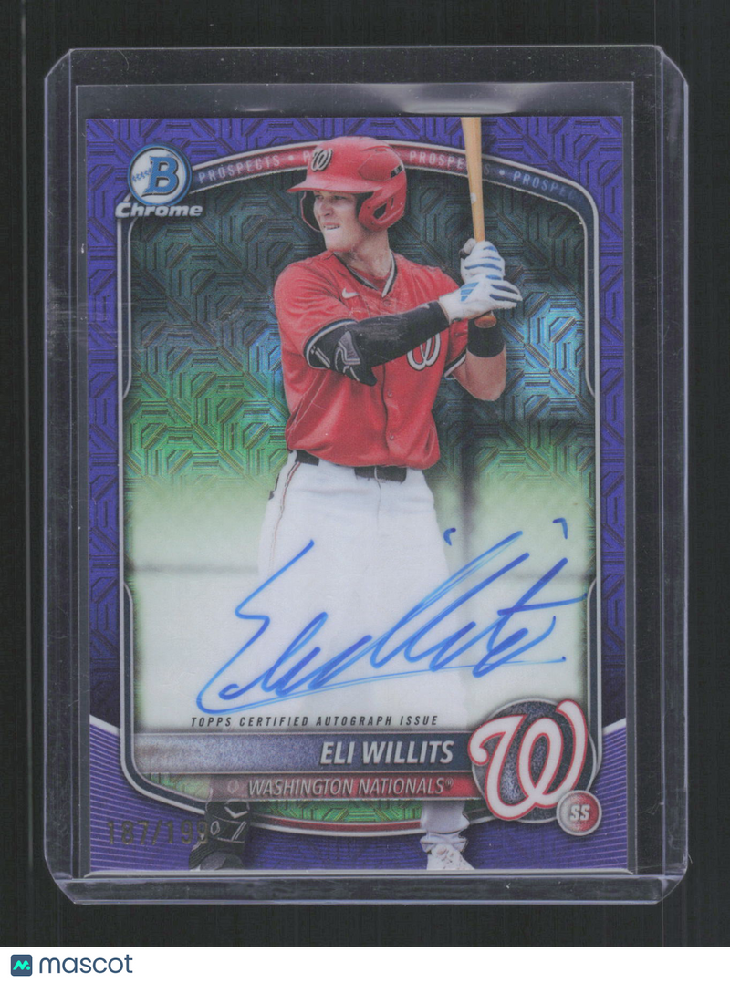 Eli Willits 2025 Topps Bowman Chrome Mosaic #BMA-