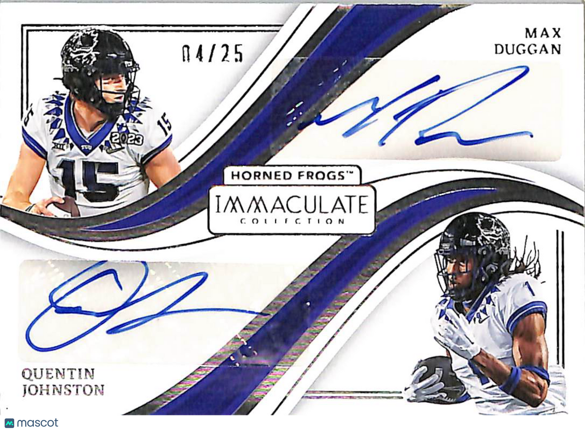 Max Duggan Quentin Johnston 2023 Immaculate Colle