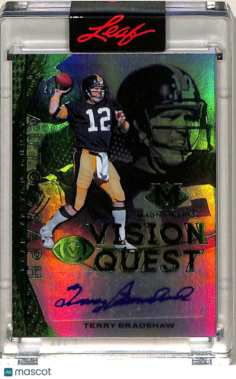 Terry Bradshaw 2020 Leaf Magnificence Vision Quest Auto /3 #VQ-TB1