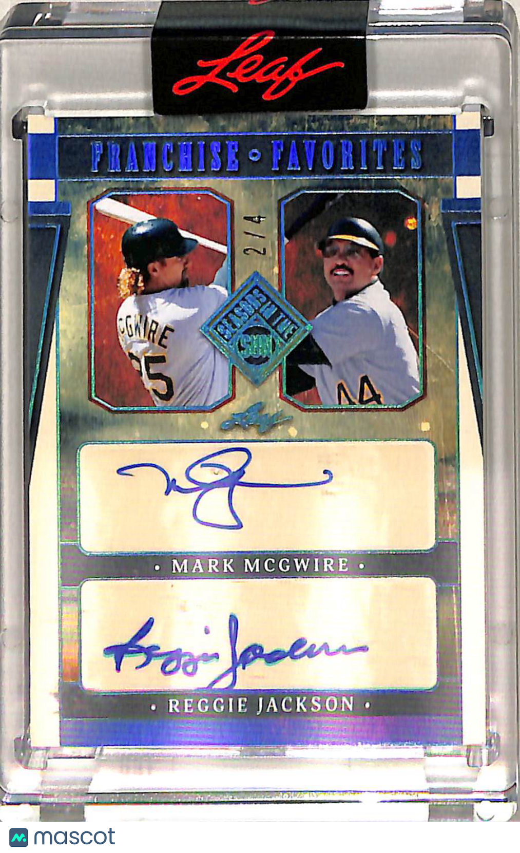 Jackson McGwire 2025 Leaf Seasons in the Sun Franchise Favorites Auto /4 #FFA-8