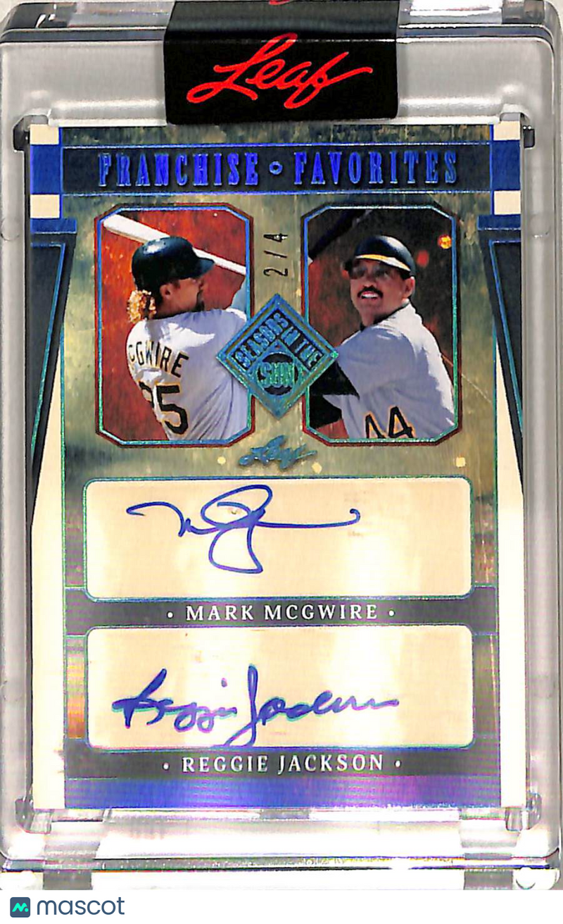 Jackson McGwire 2025 Leaf Seasons in the Sun Franchise Favorites Auto /4 #FFA-8