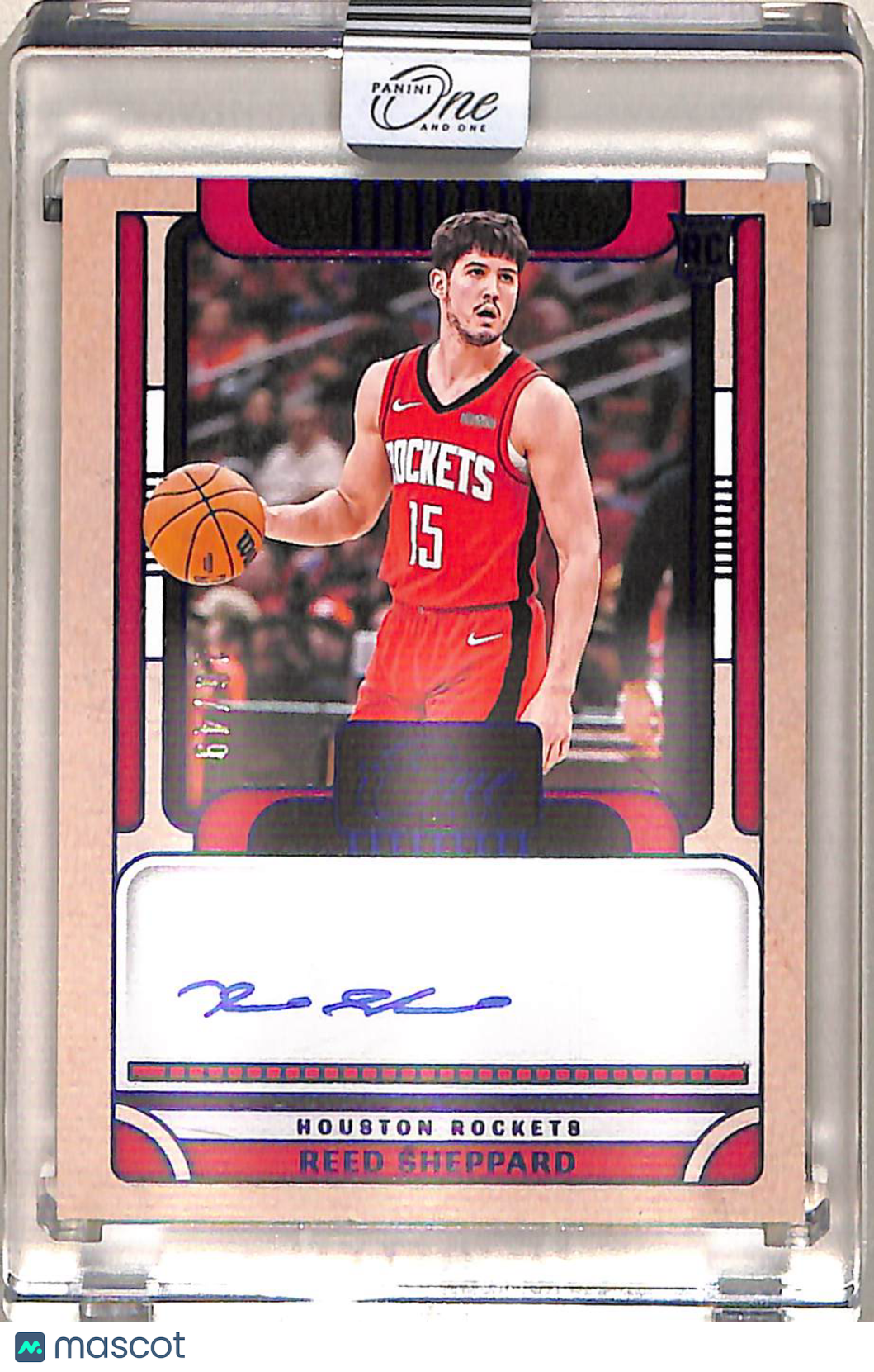 Reed Sheppard 2025 Panini One and One #RA-SHP Aut
