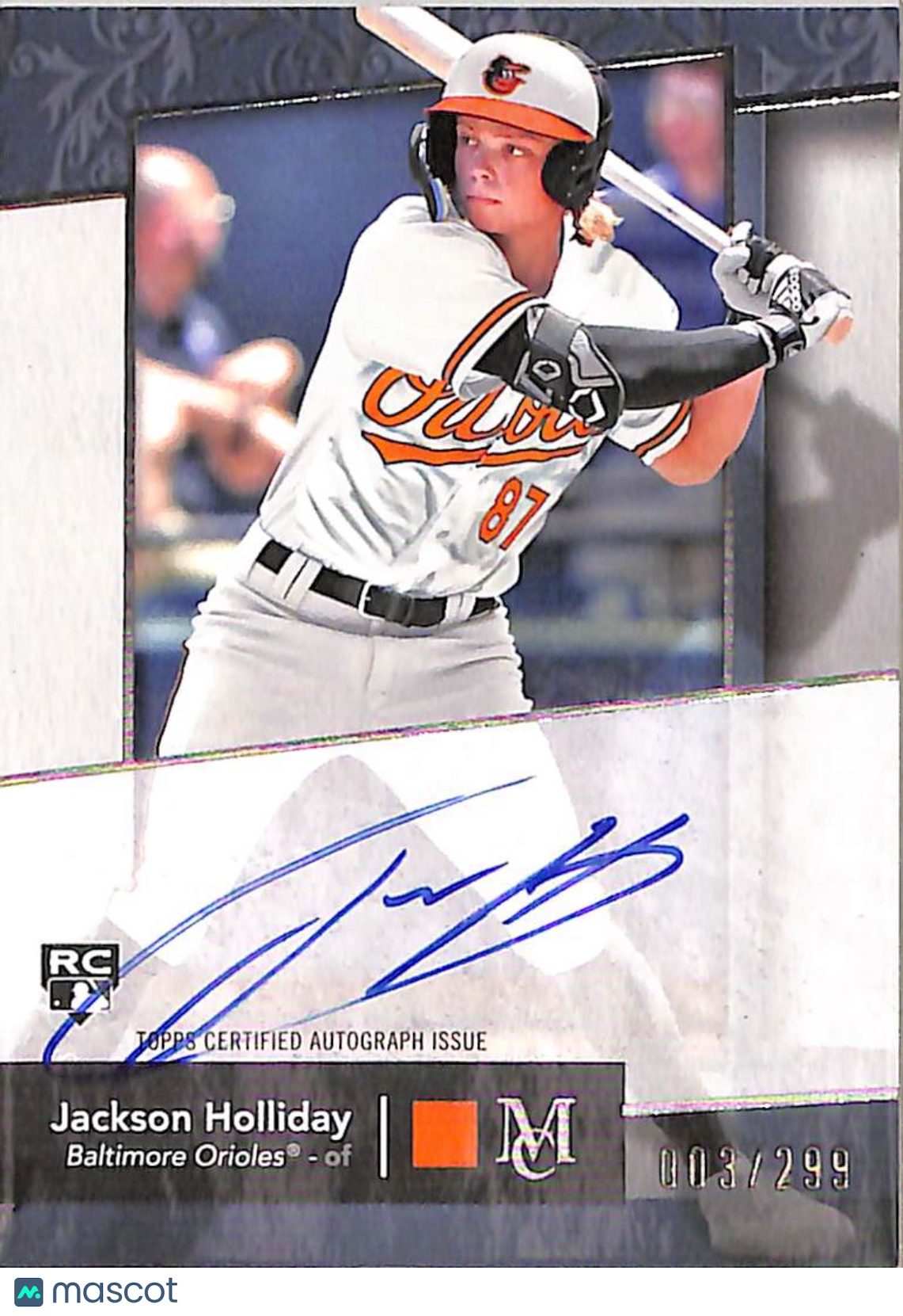 Jackson Holliday 2024 Topps Museum Collection #AA