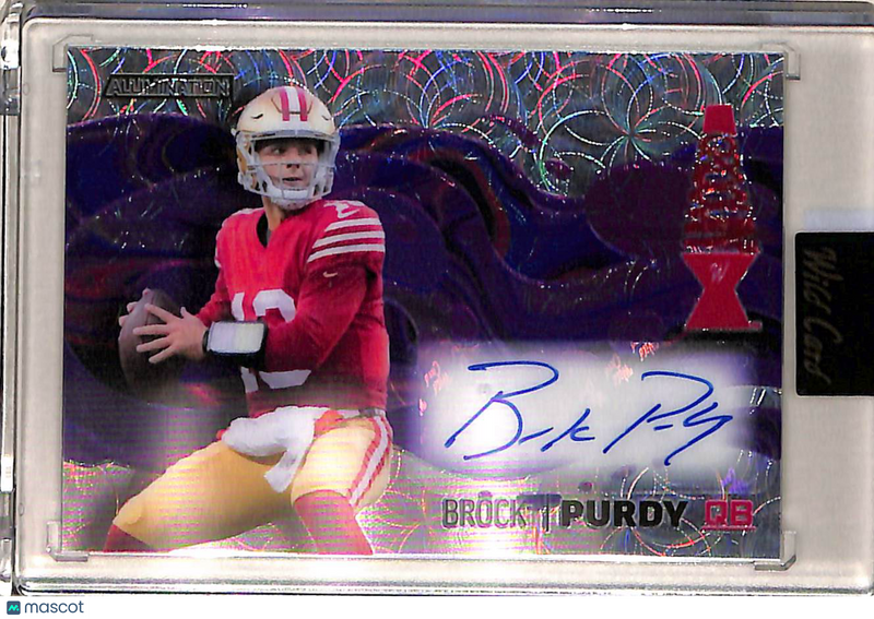 Brock Purdy 2022 Wild Card Alumination Groovy Pur
