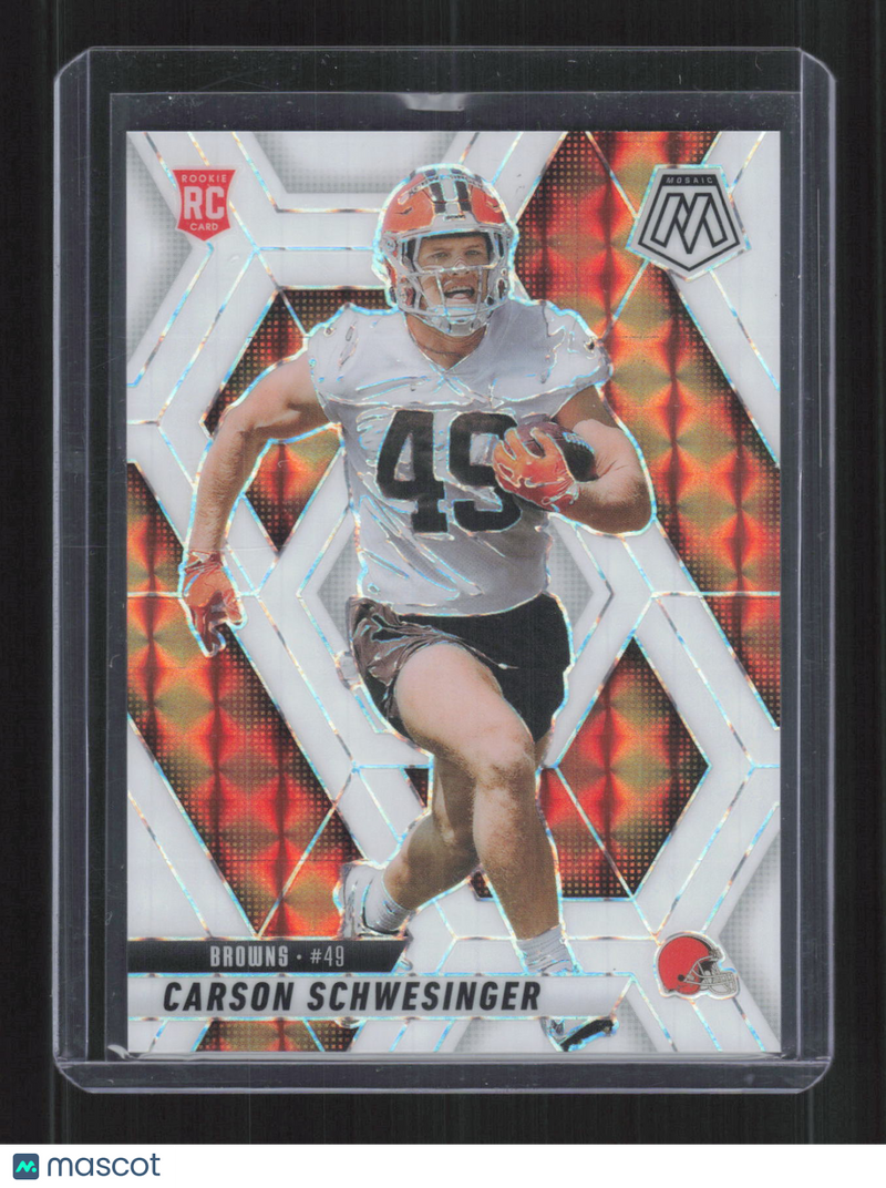 Carson Schwesinger 2025 Panini Mosaic Football Wh