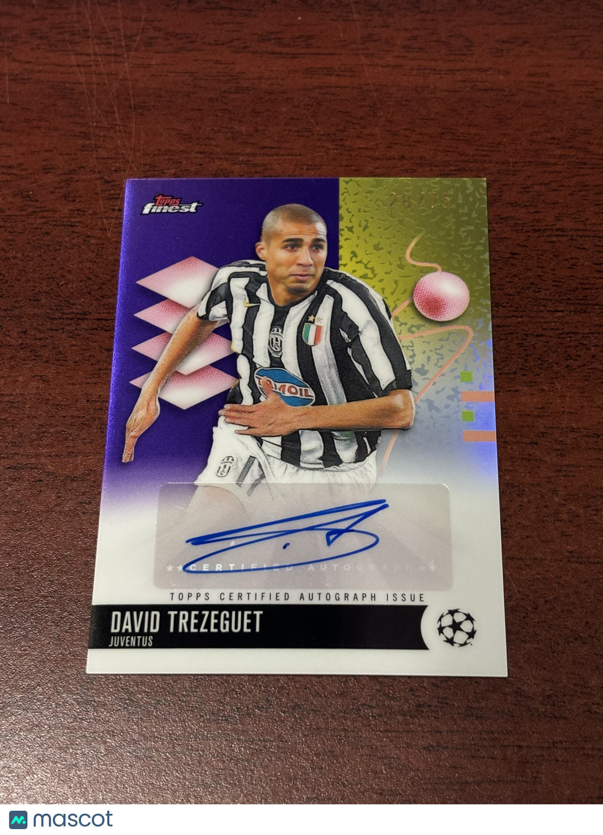 David Trezeguet 2026 Topps Finest UEFA Club Compe
