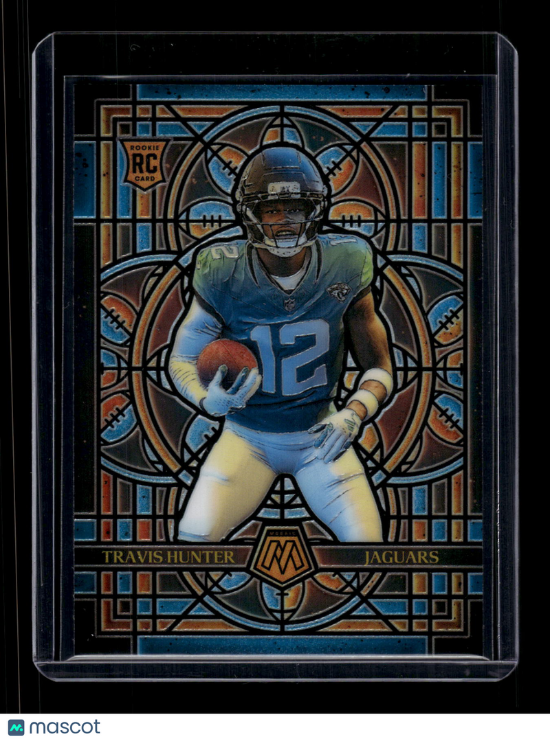Travis Hunter 2025 Panini Mosaic Stained Glass #12