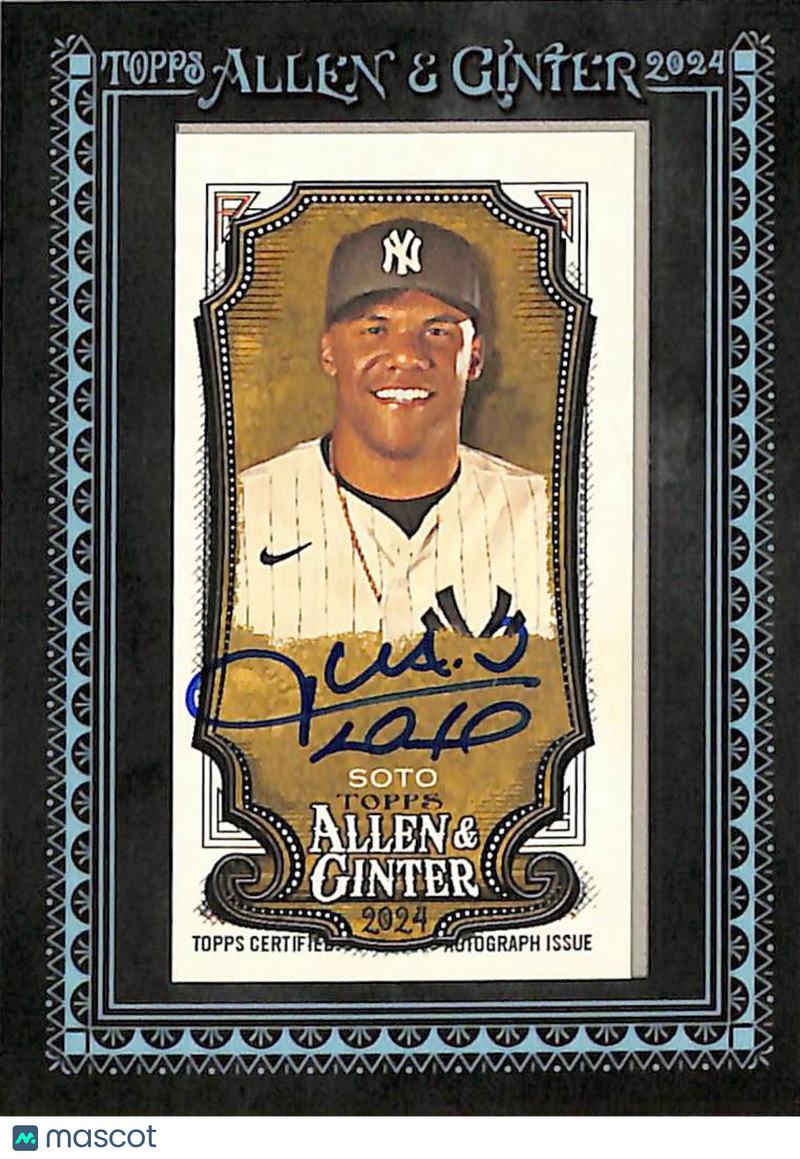 Juan Soto 2024 Topps Allen & Ginter Auto /25 #MA-