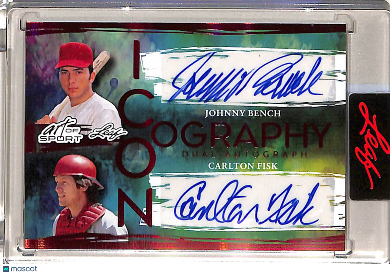Johnny Bench Carlton Fisk 2026 Leaf Art of Sport