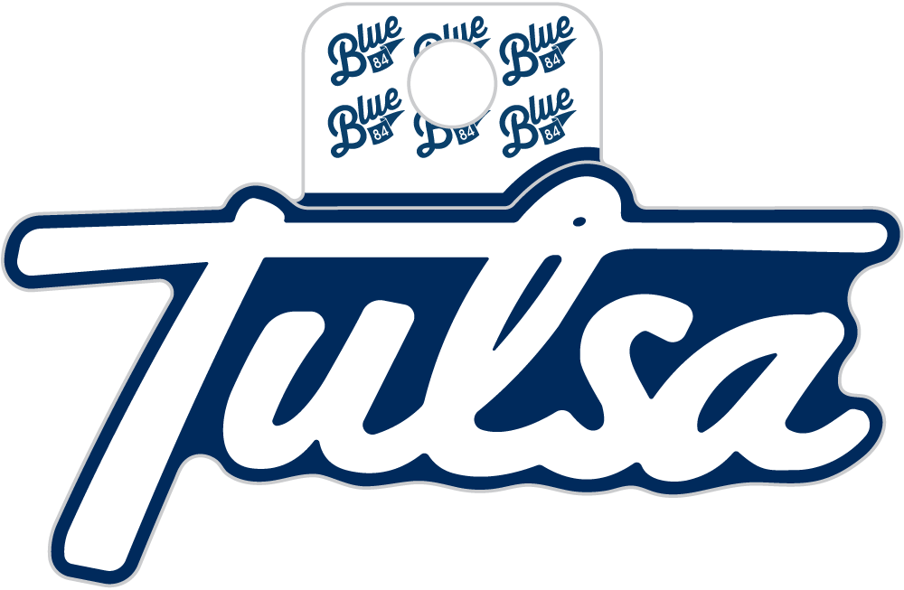 Tulsa Drillers Stickers Blue 84