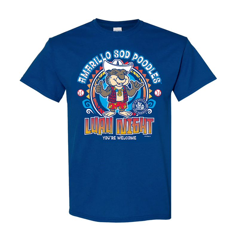 Amarillo Sod Poodles Luau Night Tee