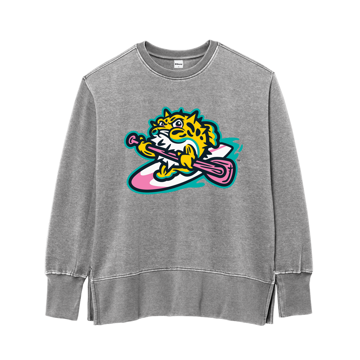Jersey Shore BlueClaws TNC Locals Ladies Gray Crewneck