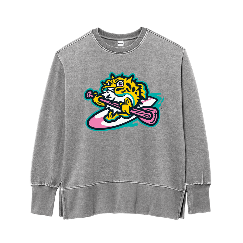 Jersey Shore BlueClaws TNC Locals Ladies Gray Crewneck