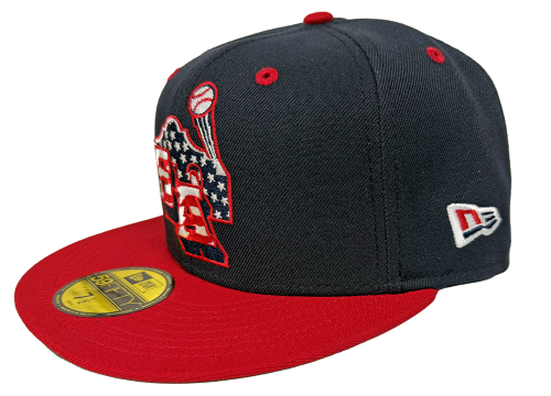 Missions Patriotic Retro Alamo SA 59Fifty Fitted Cap
