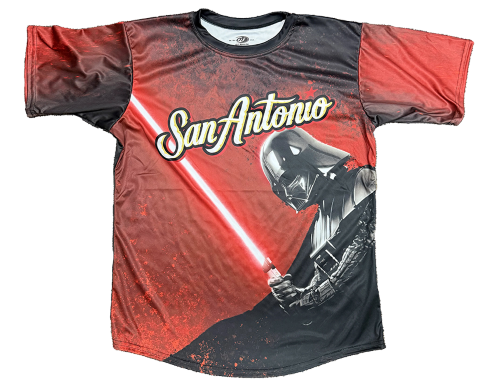 Missions Vader Script Sublimated T