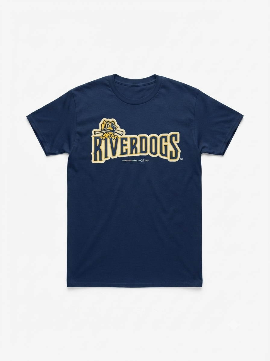 Yth RiverDogs Navy Replica Tee