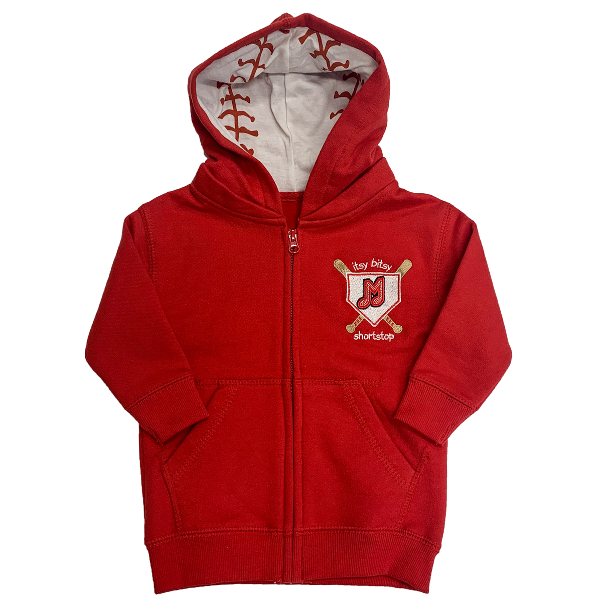 Infant "itsy bitsy shortstop" Red Jacket