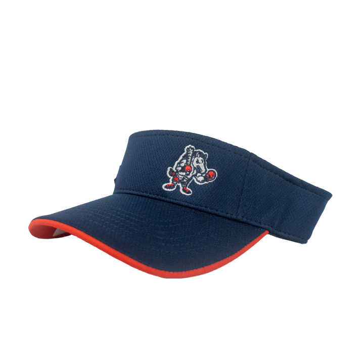 BRP Navy Blue Visor With Red Trim And Boxing Rowdy Logo