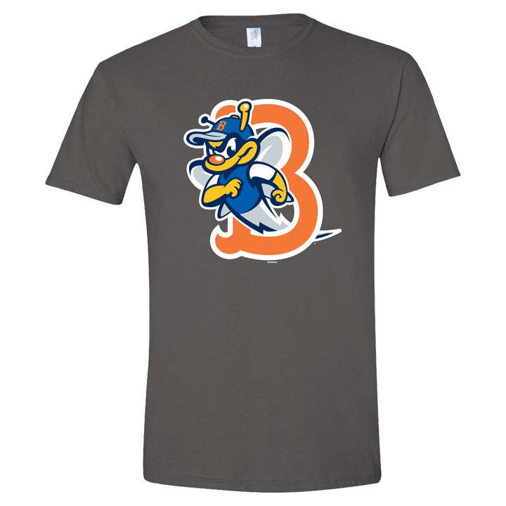 BRP B-Mets Charcoal Logo Tee