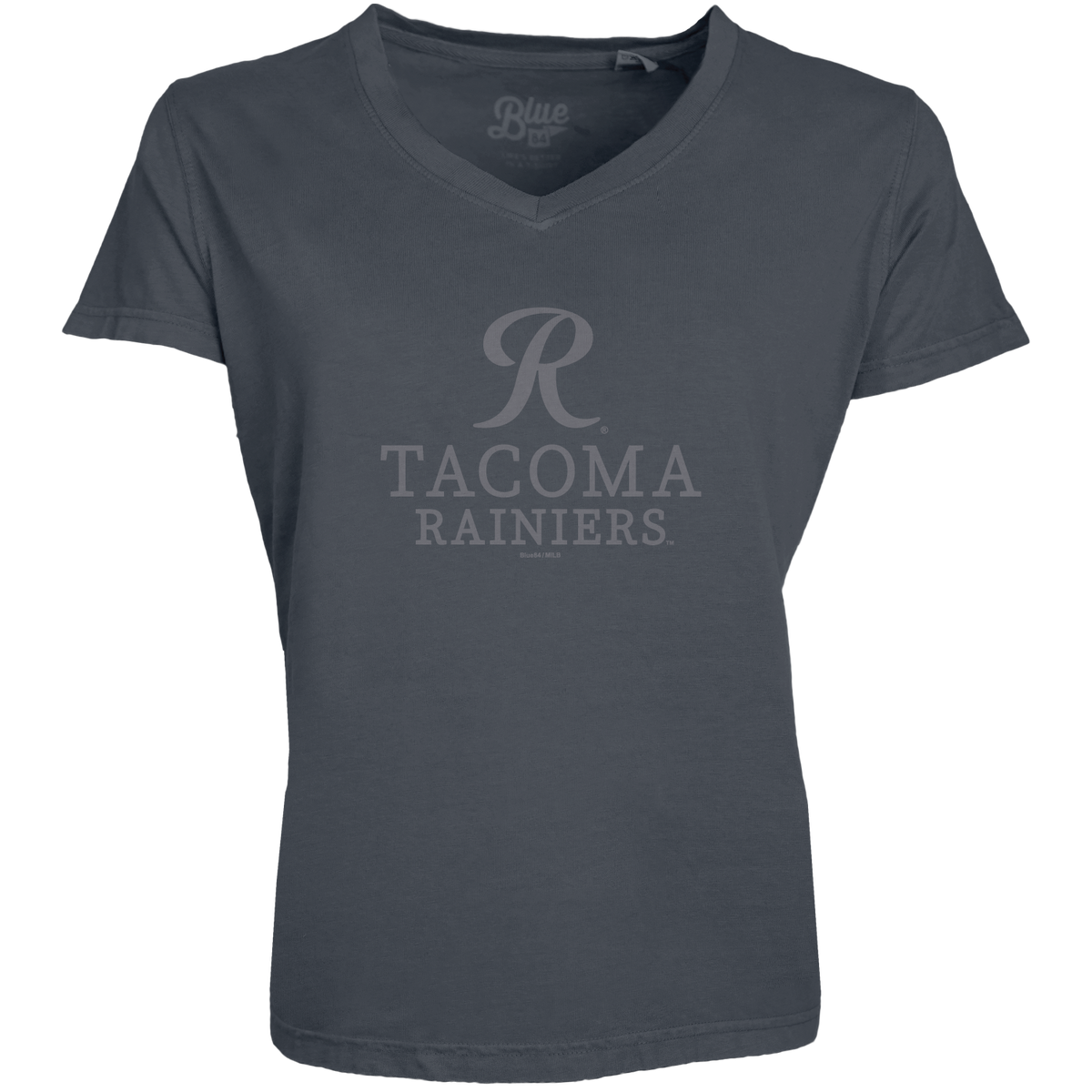 Tacoma Rainiers Blue 84 Women's Navy Dyed V-Neck Tee