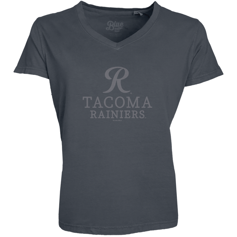 Tacoma Rainiers Blue 84 Women's Navy Dyed V-Neck Tee