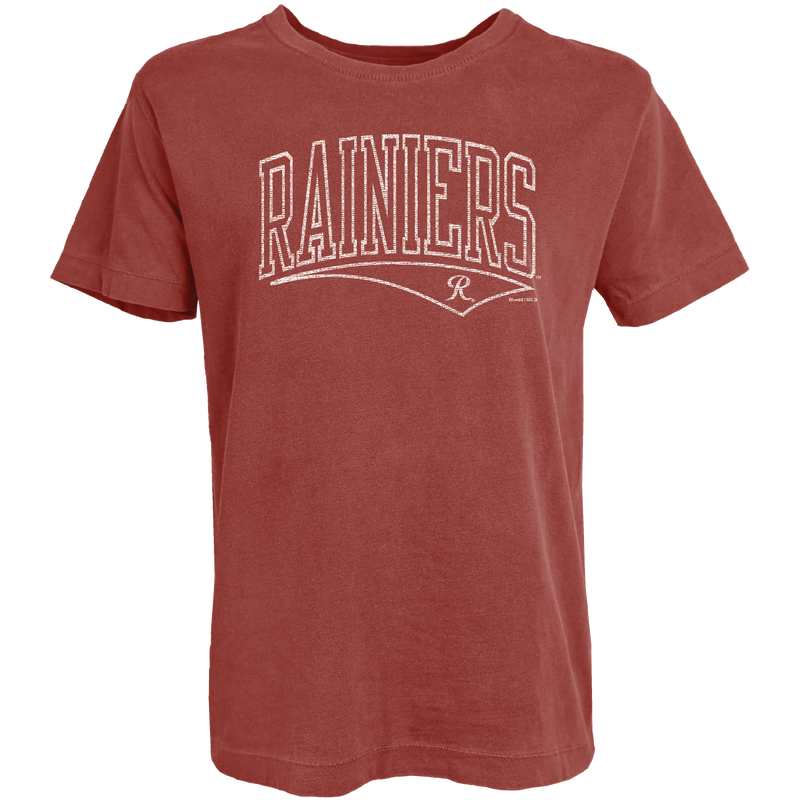 Tacoma Rainiers Blue 84 Women's Red Dyed Tee