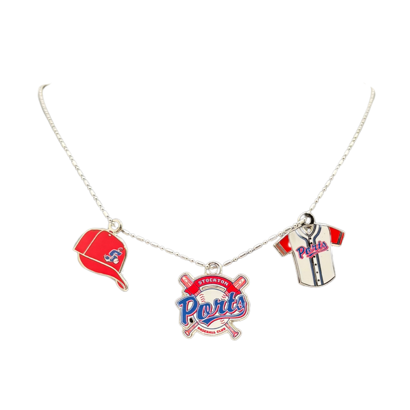 Stockton Ports 3 Charm Necklace