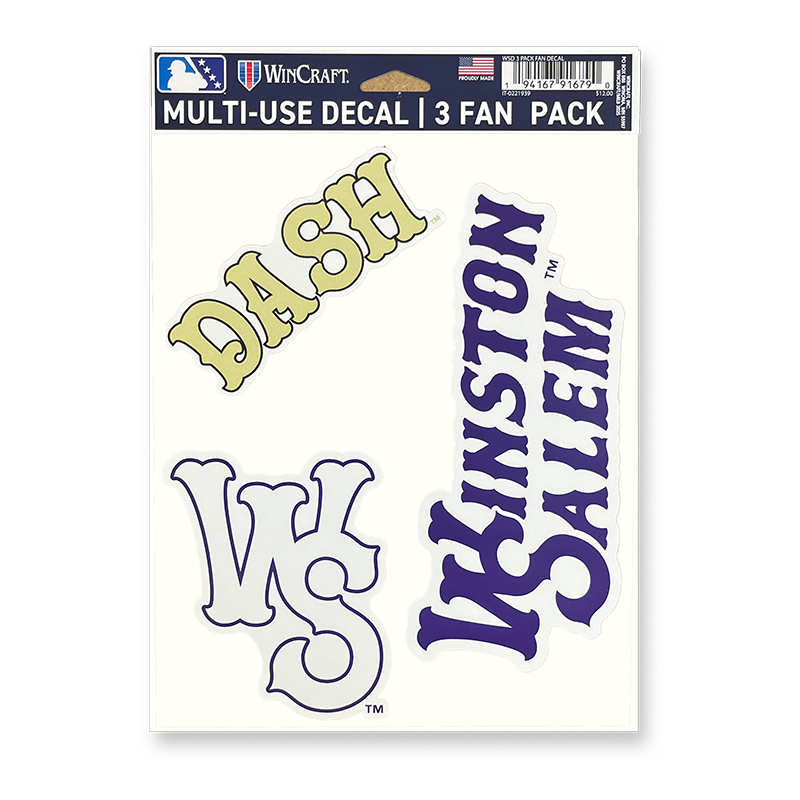 Winston-Salem Dash 3-Pack Decals