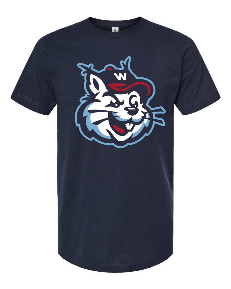 Youth Navy White Squirrel Tshirt
