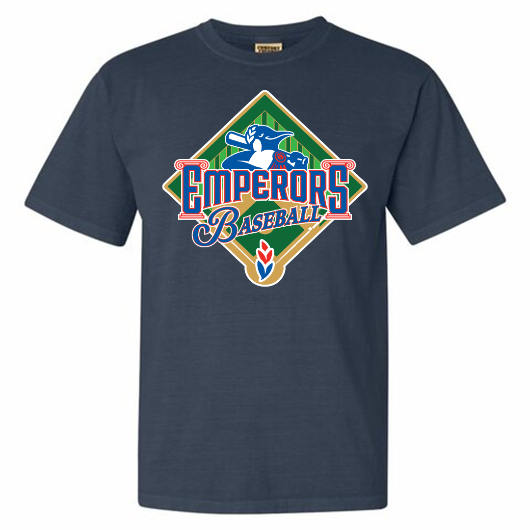 Rome Emperors Throwback Logo Adult Pigment Dyed T-Shirt