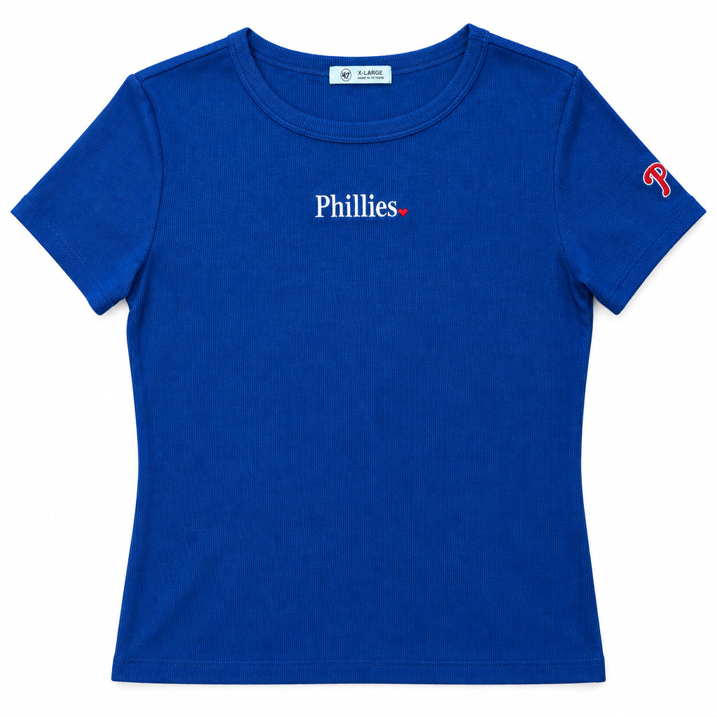 '47 Philadelphia Phillies Royal Blue Women's Rib Tee