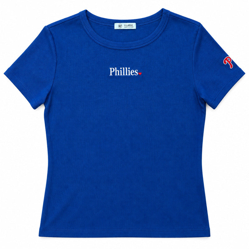 '47 Philadelphia Phillies Royal Blue Women's Rib Tee
