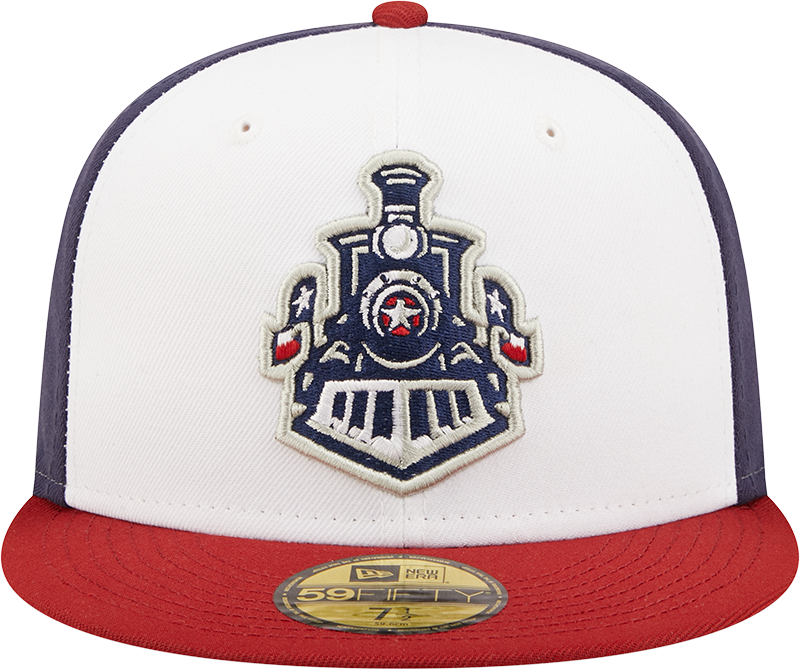 Round Rock Express New Era 2022 Alternate Locomotive On-Field 59FIFTY Fitted Cap