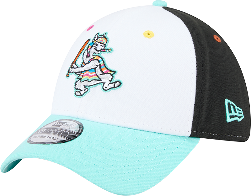 Hickory Crawdads New Era Llamas de Hickory 39Thirty Stretch Fit Cap
