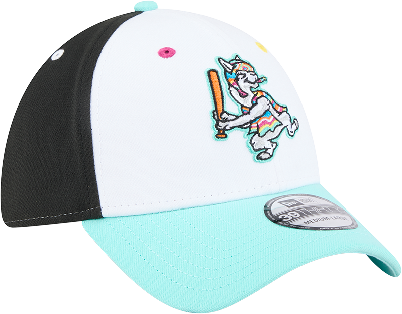Hickory Crawdads New Era Llamas de Hickory 39Thirty Stretch Fit Cap
