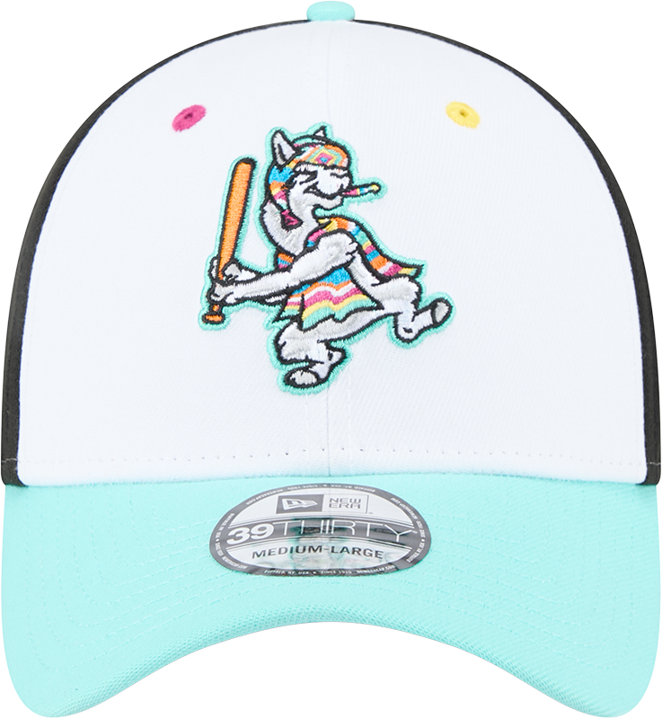 Hickory Crawdads New Era Llamas de Hickory 39Thirty Stretch Fit Cap