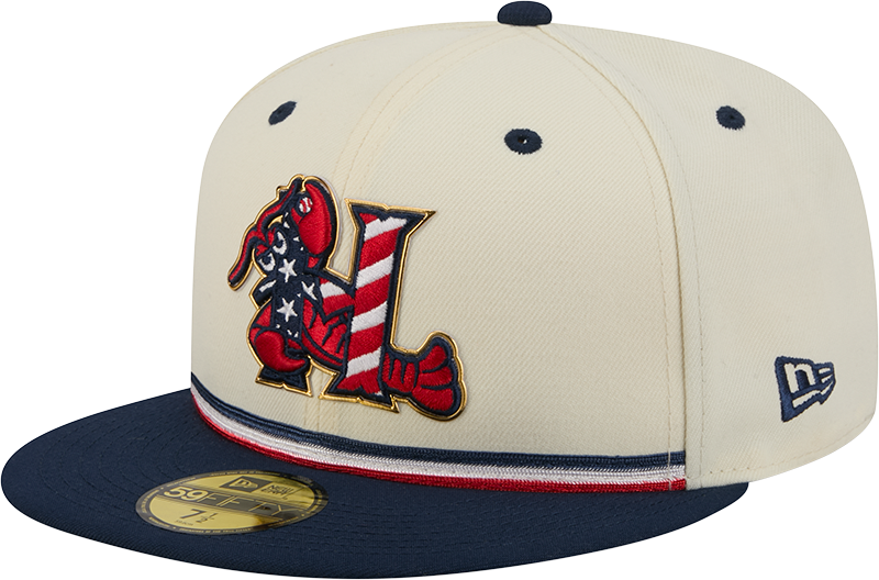 Hickory Crawdads 2026 New Era Stars & Stripes 59Fifty Fitted Cap