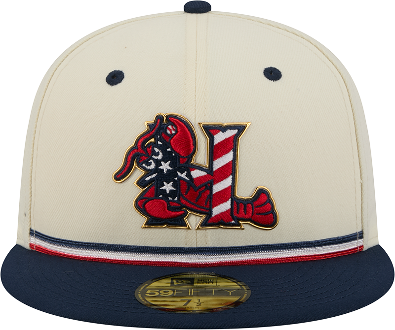 Hickory Crawdads 2026 New Era Stars & Stripes 59Fifty Fitted Cap