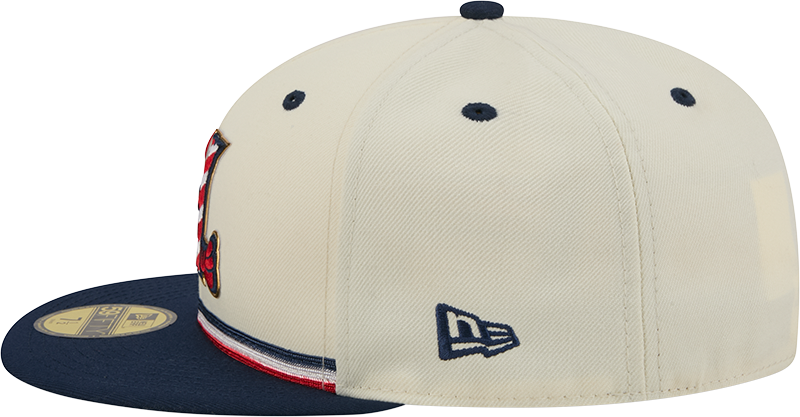 Hickory Crawdads 2026 New Era Stars & Stripes 59Fifty Fitted Cap