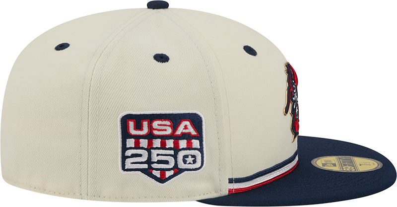 Hickory Crawdads 2026 New Era Stars & Stripes 59Fifty Fitted Cap
