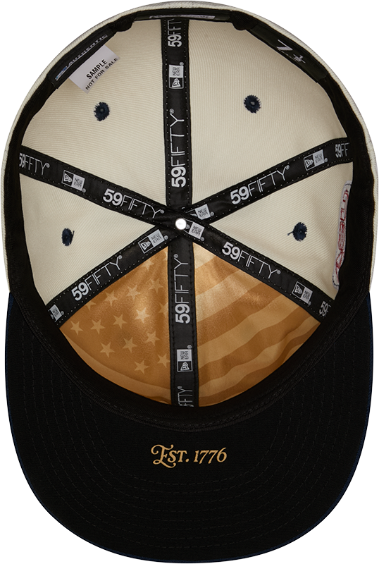 Hickory Crawdads 2026 New Era Stars & Stripes 59Fifty Fitted Cap