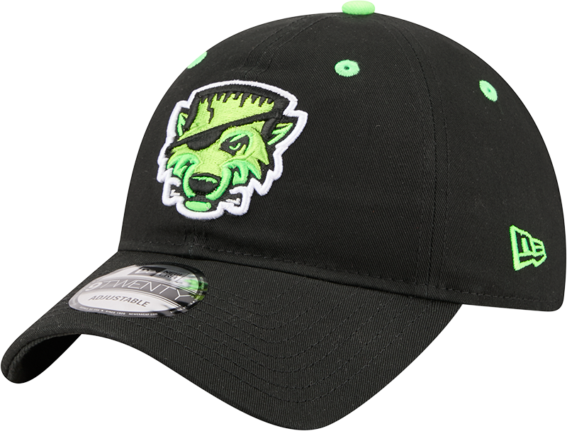 Erie SeaWolves NEC FrankenWolf Black Alt 9TWENTY Adjustable Cap