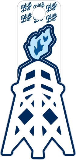 Tulsa Drillers Stickers Blue 84