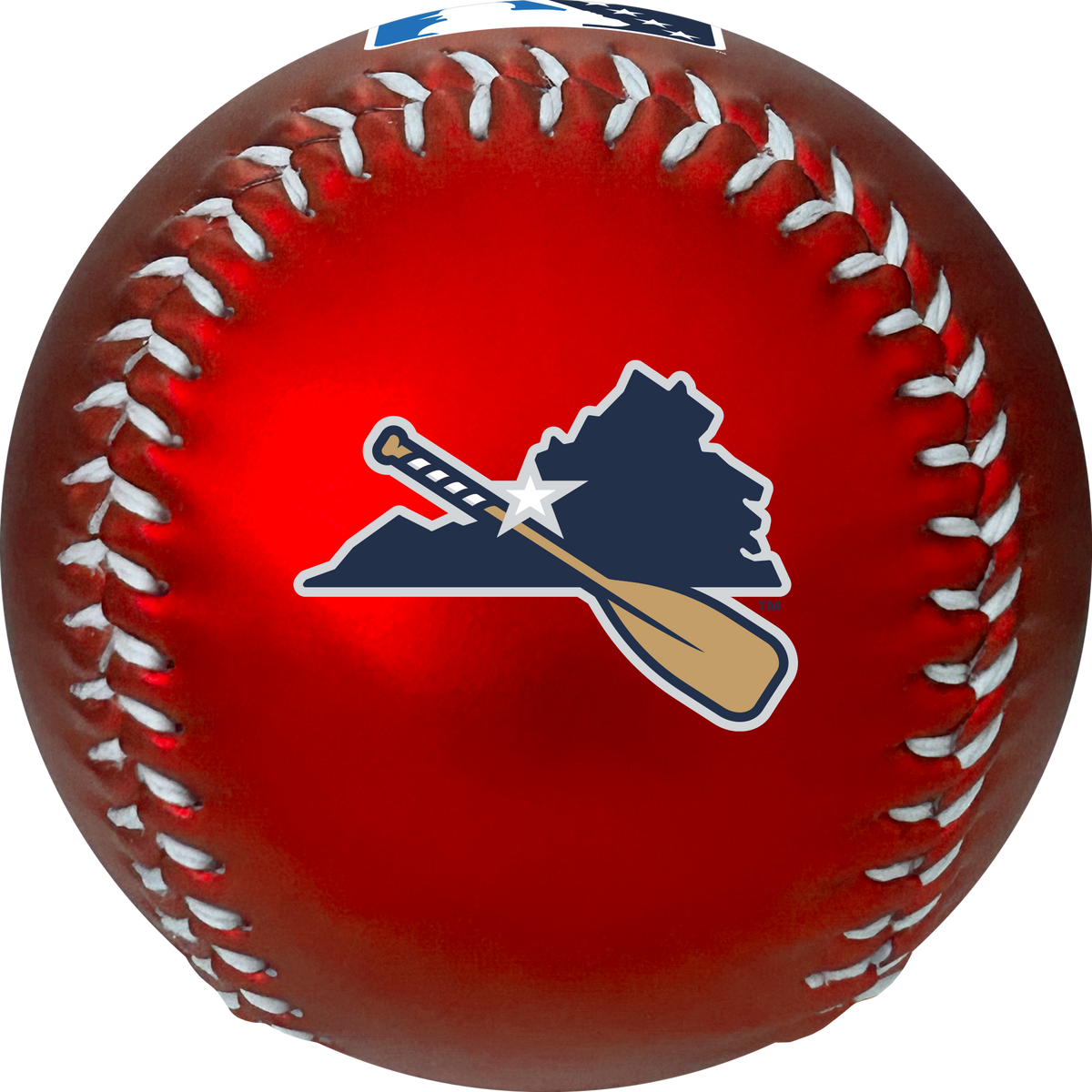 Salem RidgeYaks Rawlings Red Metallic Baseball