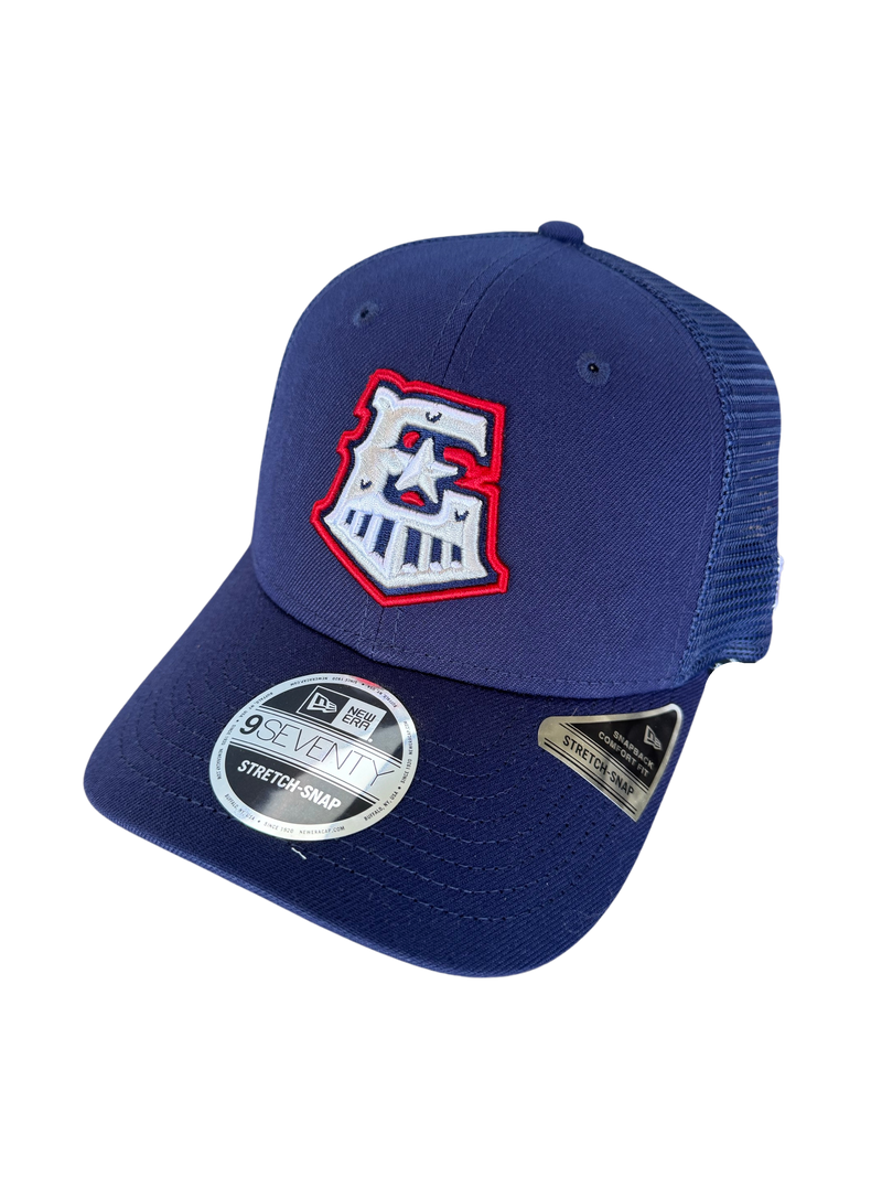 Round Rock Express New Era Youth Navy/Navy Mesh 970