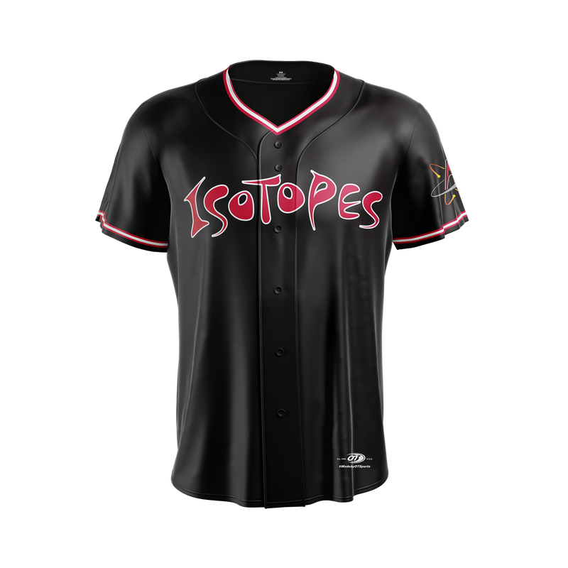 Albuquerque Isotopes Jersey-Black Replica Sublimated